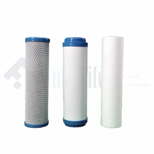 Water filter cartridges set of 3